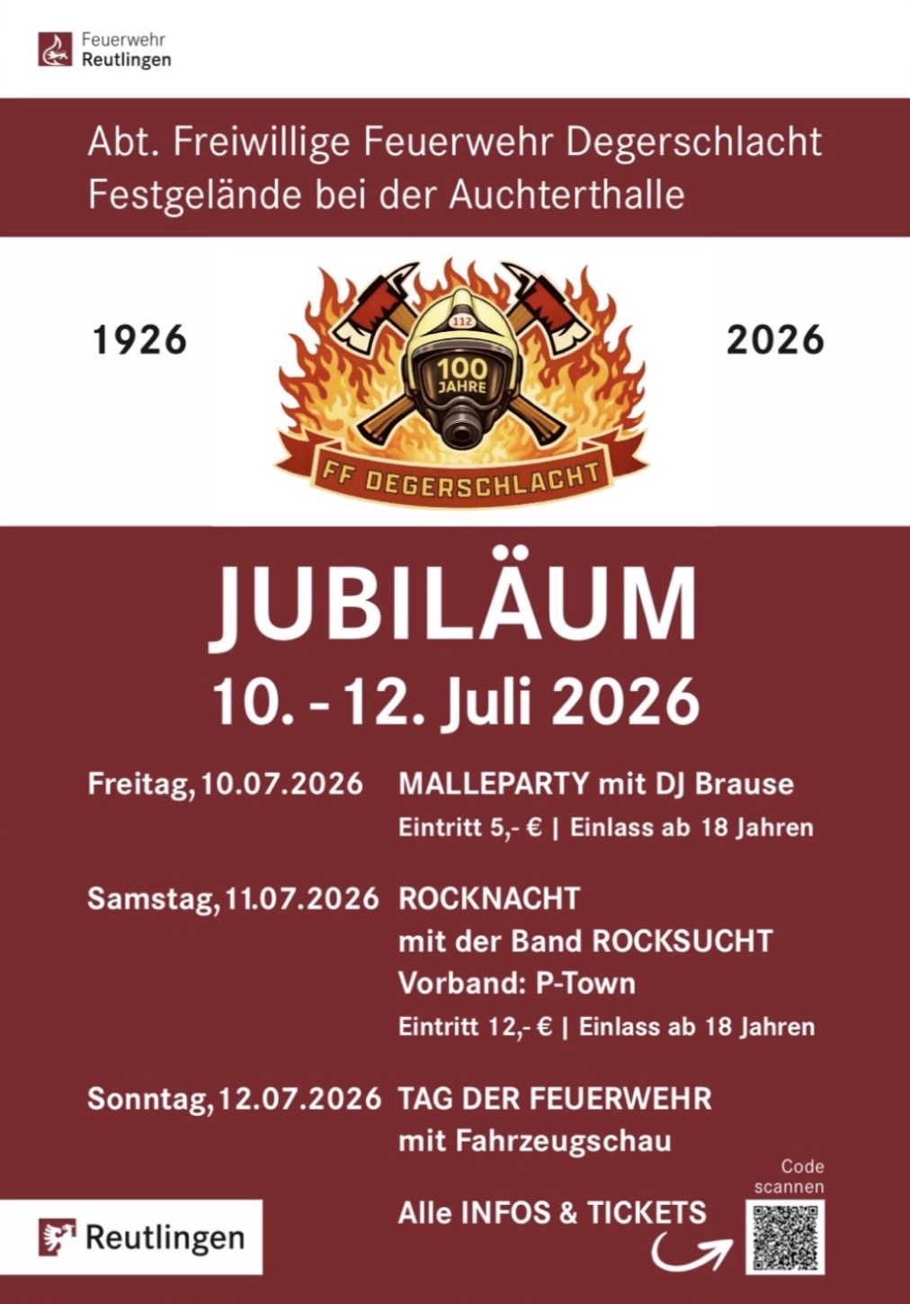 FFW Degerschlacht - 100 Jahre